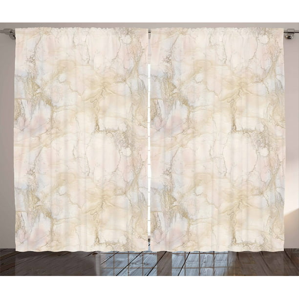108 W X 84 L Inches Ceramic Style Grunge Scratches with Formless Lines and Cracks Artwork Ambesonne Marble Curtains Living Room Bedroom Window Drapes 2 Panel Set Beige Taupe 